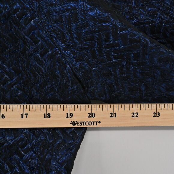 JONES NEW YORK Jacket Womens Sz S Blue Metallic Quilted Herringbone Button Front - Picture 11 of 13